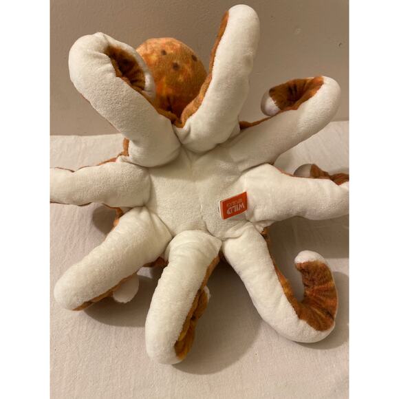 Wild‎ Republic Octopus Plush Brown Speckled 12" Stuffed Animal Ocean Toy - Picture 5 of 6